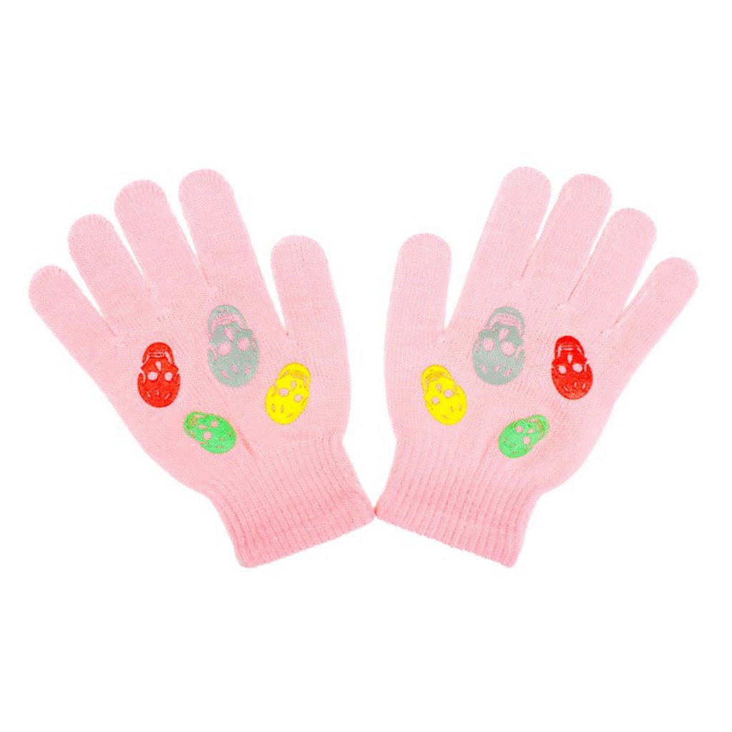 Levně Dětské zimní rukavičky New Baby Girl světle růžové