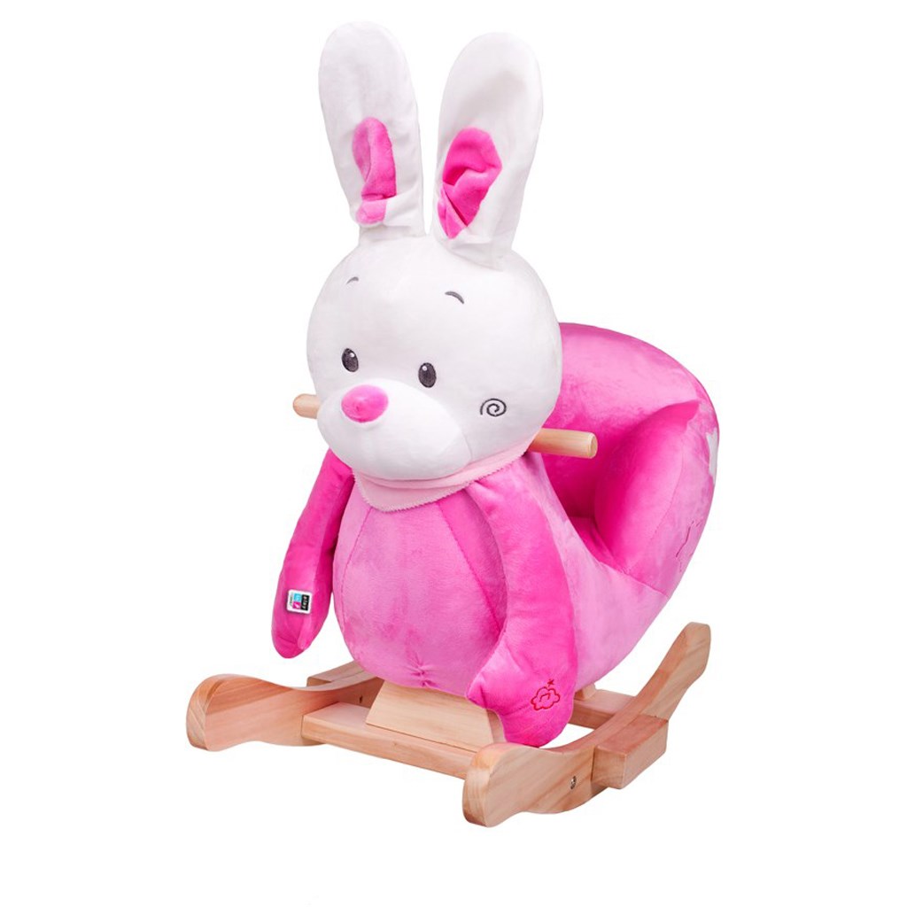 Levně Houpací hračka s melodií PlayTo králíček růžová