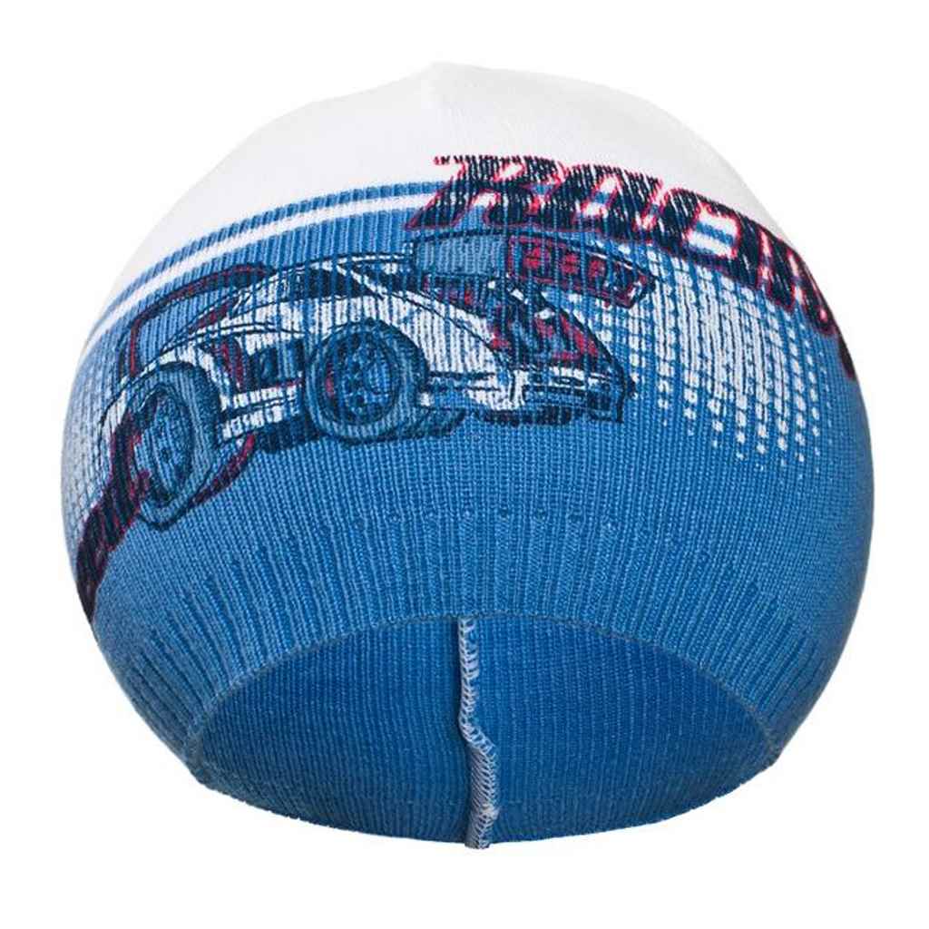 Podzimní dětská čepička New Baby Racing tmavě modrá, vel. 110 (4-5r)