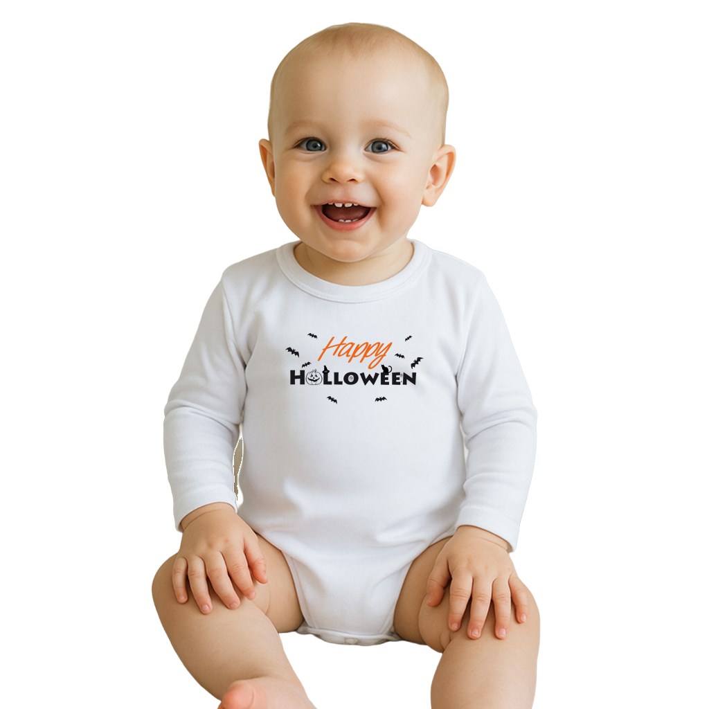 Body s potiskem New Baby Happy Halloween, vel. 74 (6-9m)