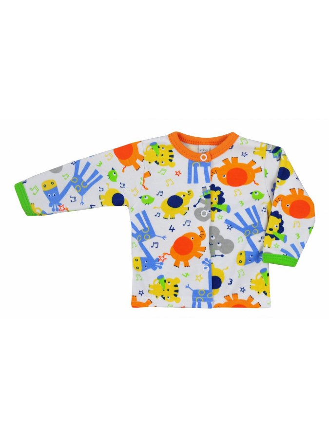 Kojenecký kabátek Bobas Fashion Zoo oranžový, vel. 74 (6-9m)