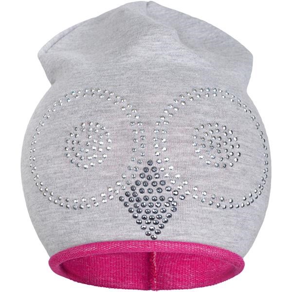 Jarní čepička New Baby sova šedo-růžová, vel. 86/92