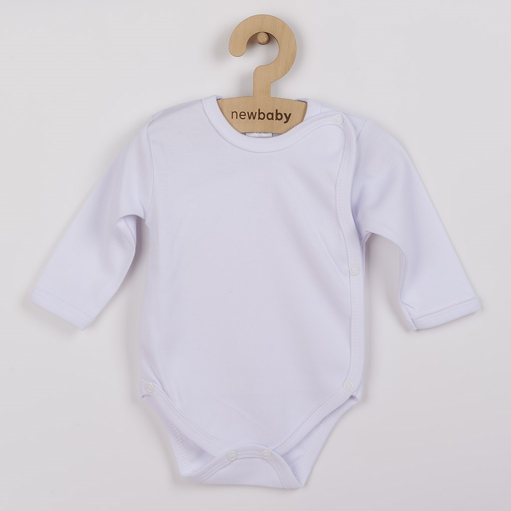 Kojenecké body celorozepínací New Baby Classic bílé, vel. 50