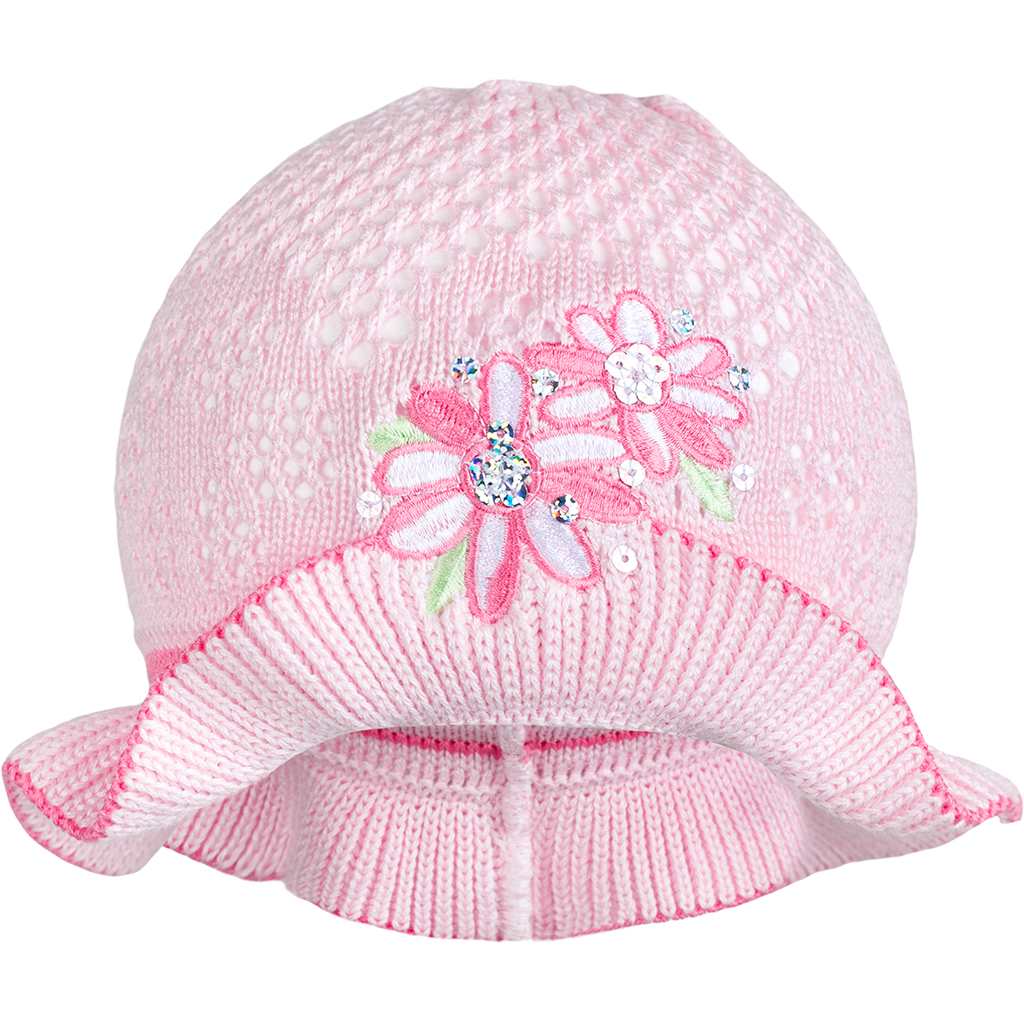 Levně Pletený klobouček New Baby růžovo-růžový
