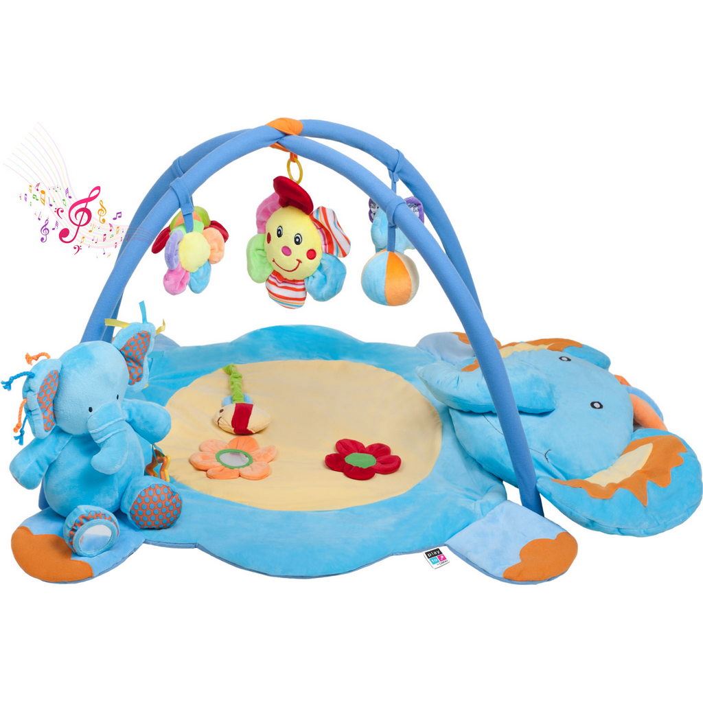 Levně Hrací deka s melodií PlayTo slůně s hračkou