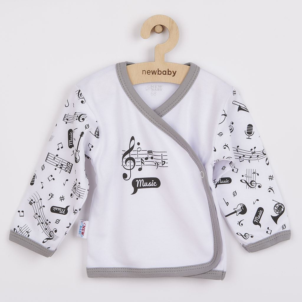 Kojenecká bavlněná košilka New Baby Music, vel. 56 (0-3m)