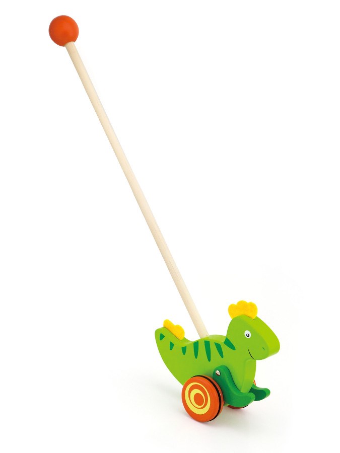 Levně Dřevěná jezdící hračka Viga dinosaurus