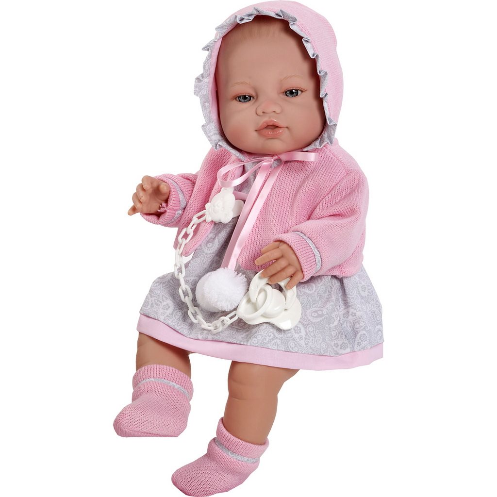 Levně Luxusní dětská panenka-miminko Berbesa Amanda 43cm
