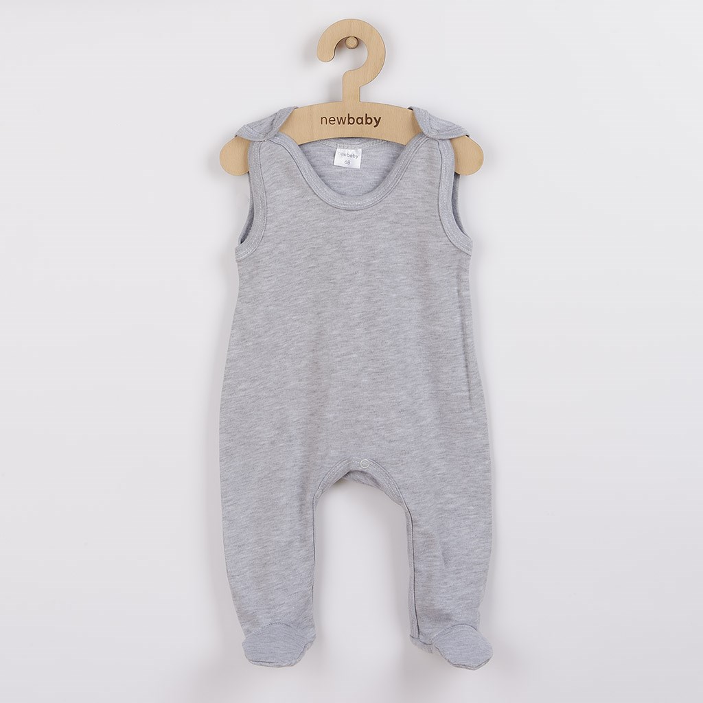 Kojenecké dupačky New Baby Classic II šedé, vel. 74 (6-9m)
