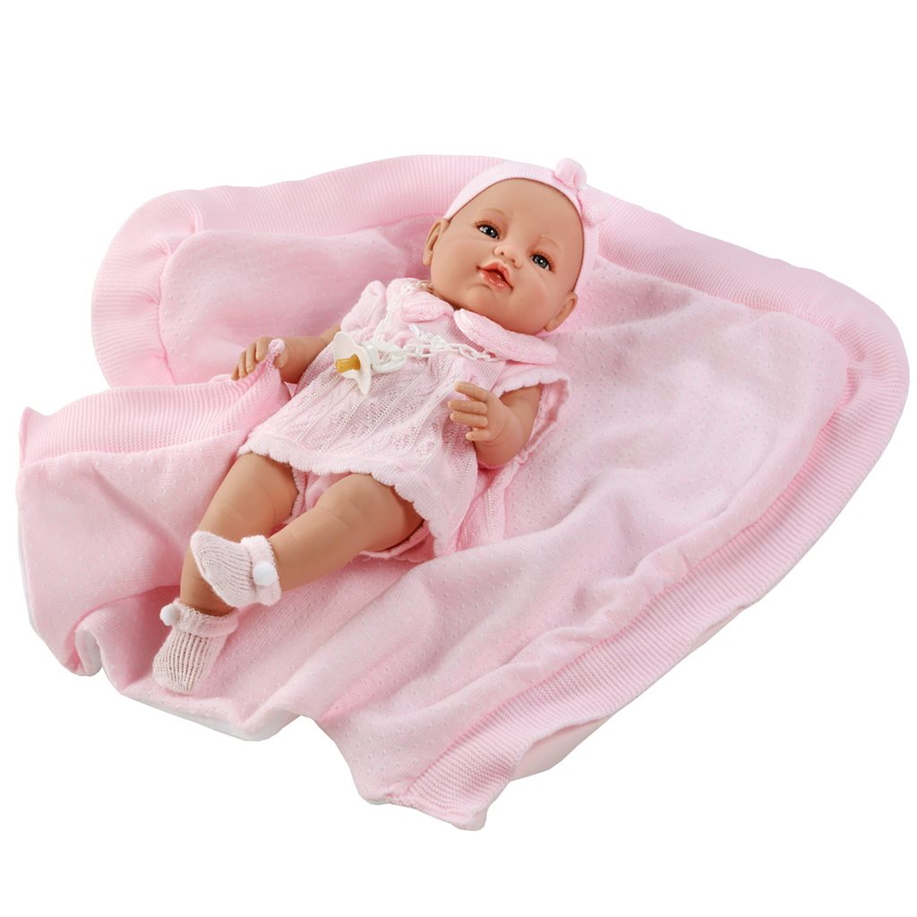 Levně Luxusní dětská panenka-miminko Berbesa Ema 39cm
