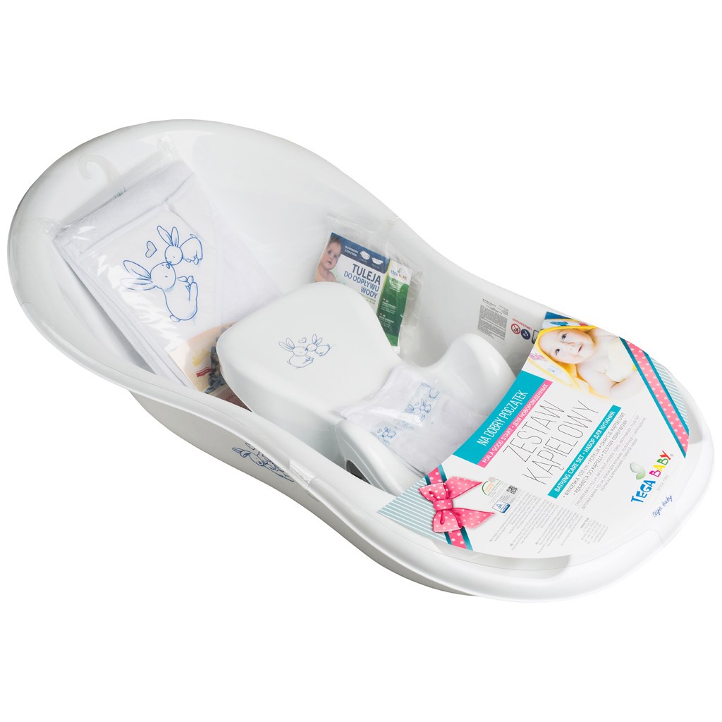 Dárková sada ke koupání pro miminko Bunny bílá