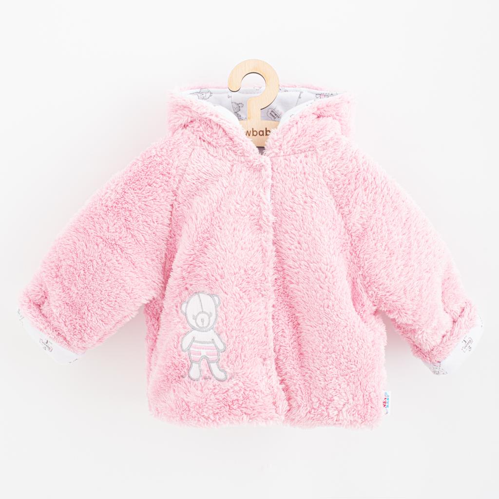 Levně Zimní kabátek New Baby Nice Bear růžový