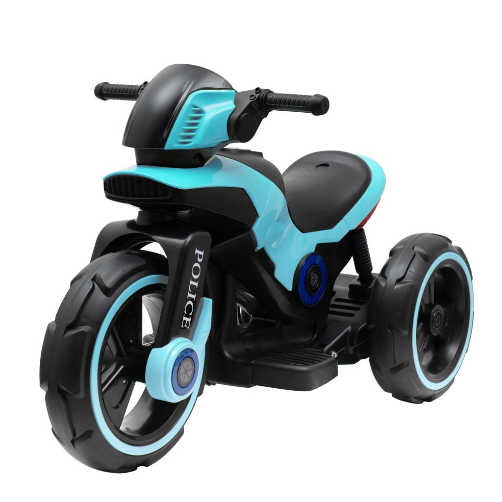 Levně Dětská elektrická motorka Baby Mix POLICE modrá