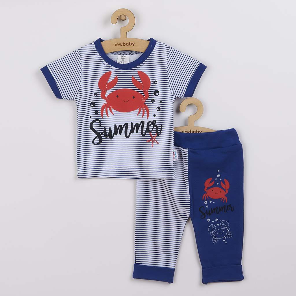 Levně Kojenecké tričko s krátkým rukávem a tepláčky New Baby Summer