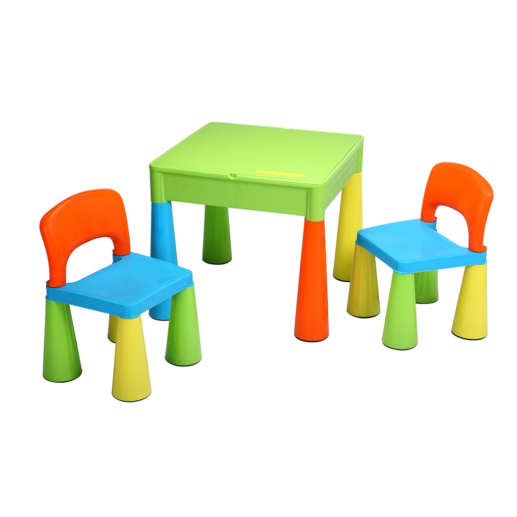 Levně Dětská sada stoleček a dvě židličky NEW BABY multi color