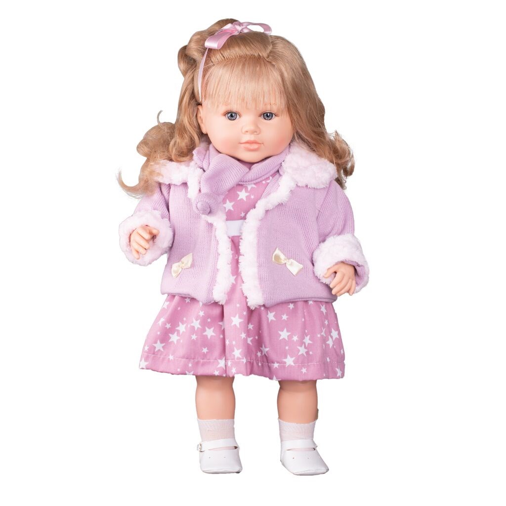 Levně Luxusní mluvící dětská panenka-holčička Berbesa Kristýna 52cm