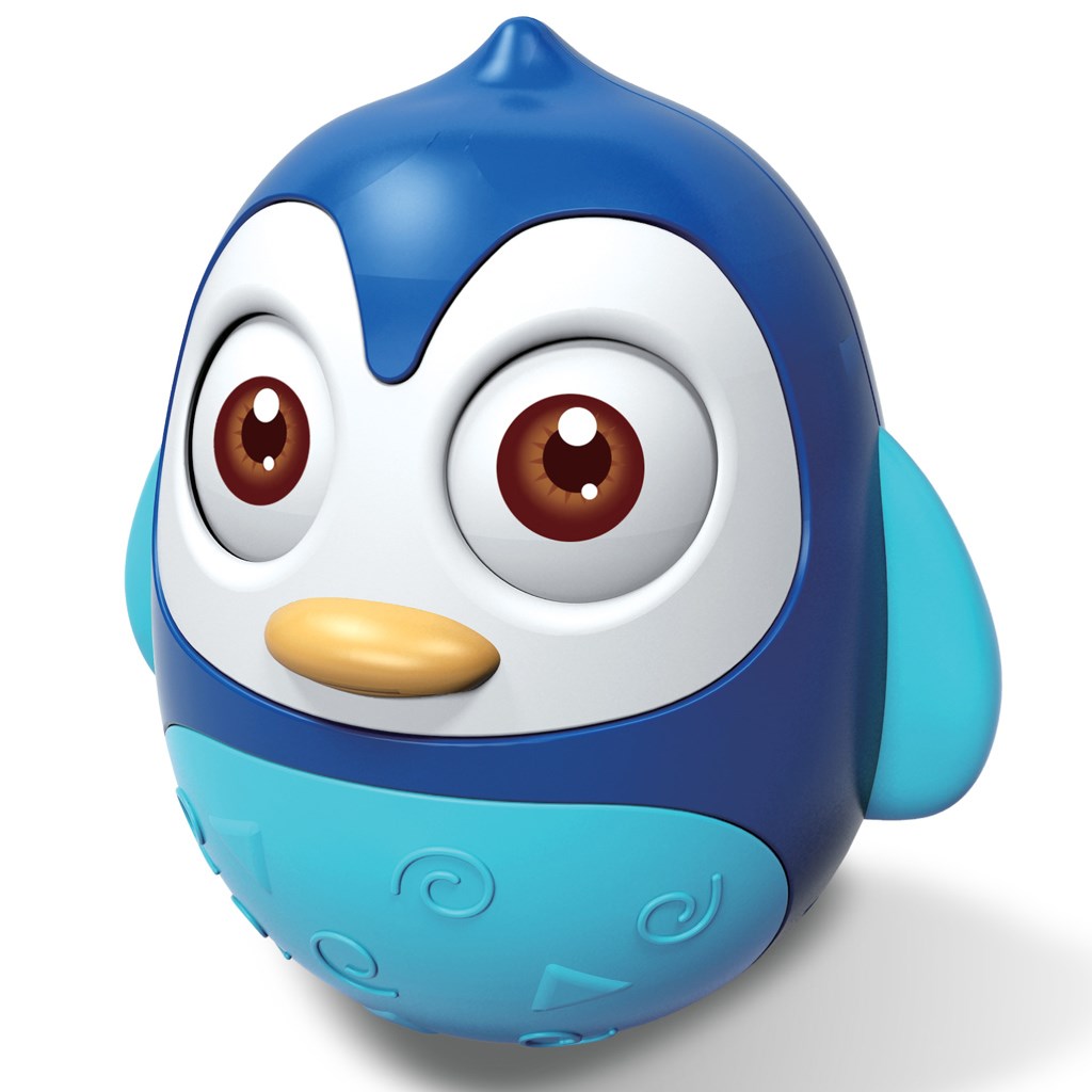 Levně Kývací hračka Baby Mix tučňák modrý