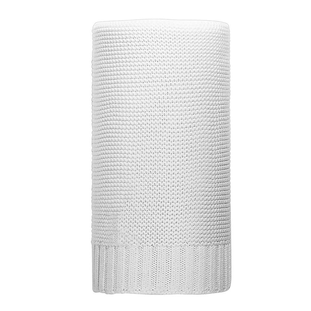 Levně Bambusová pletená deka NEW BABY 100x80 cm bílá