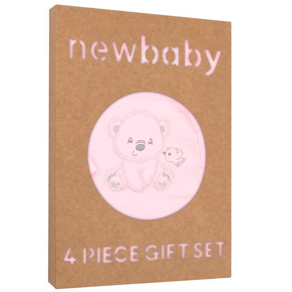 Levně Kojenecká soupravička do porodnice New Baby Sweet Bear růžová