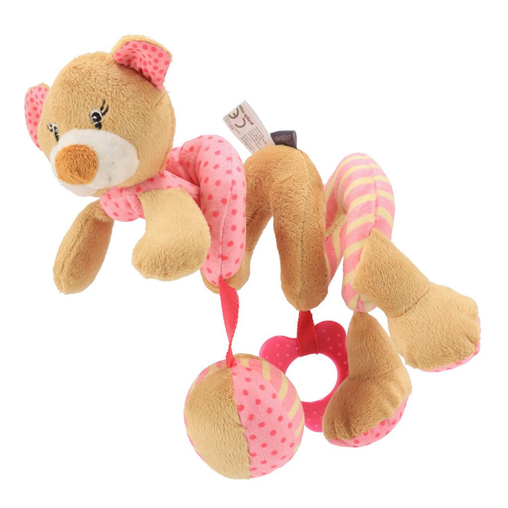 Levně Hračka na postýlku Spirála Baby Mix medvídek růžový