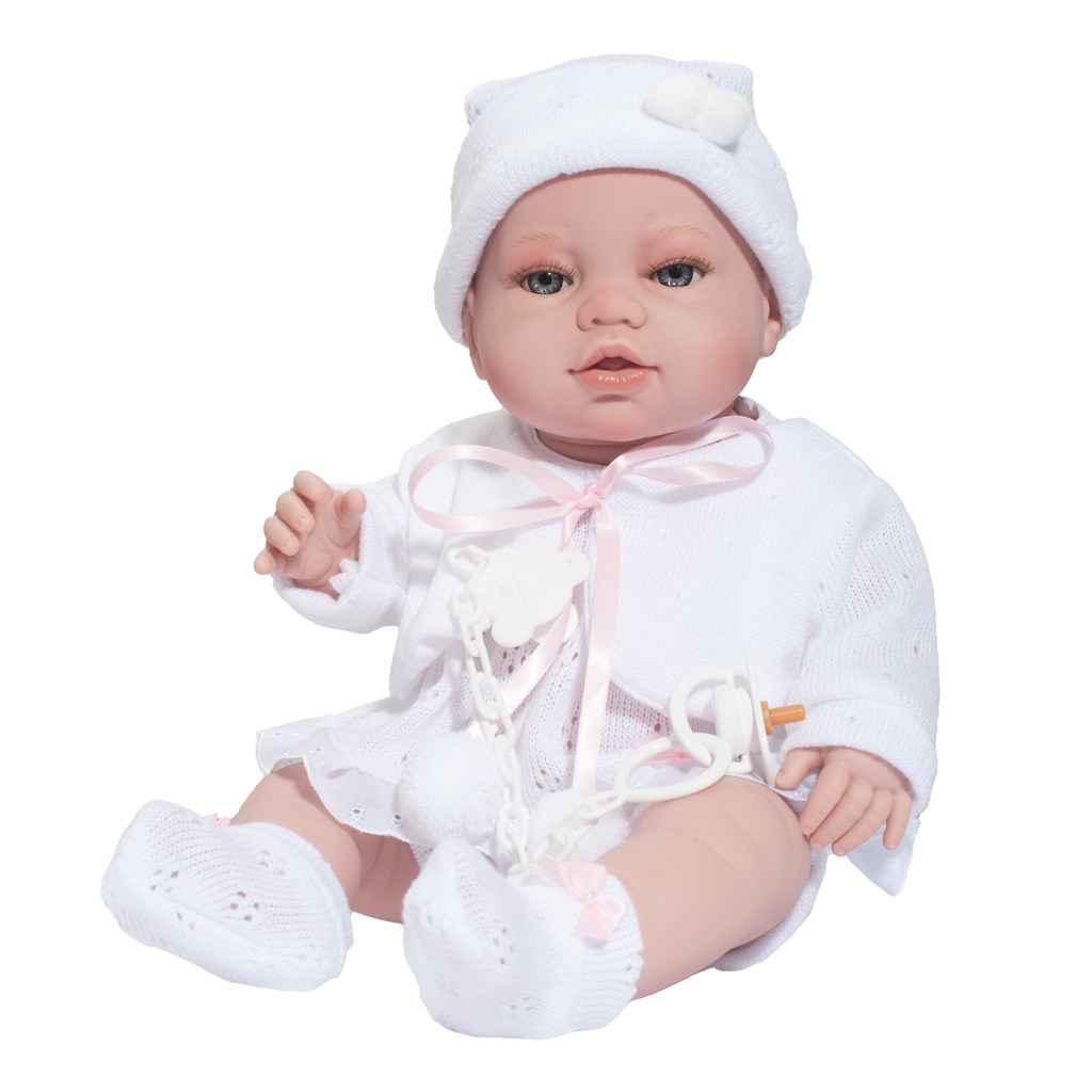 Levně Luxusní dětská panenka-miminko Berbesa Terezka 43cm