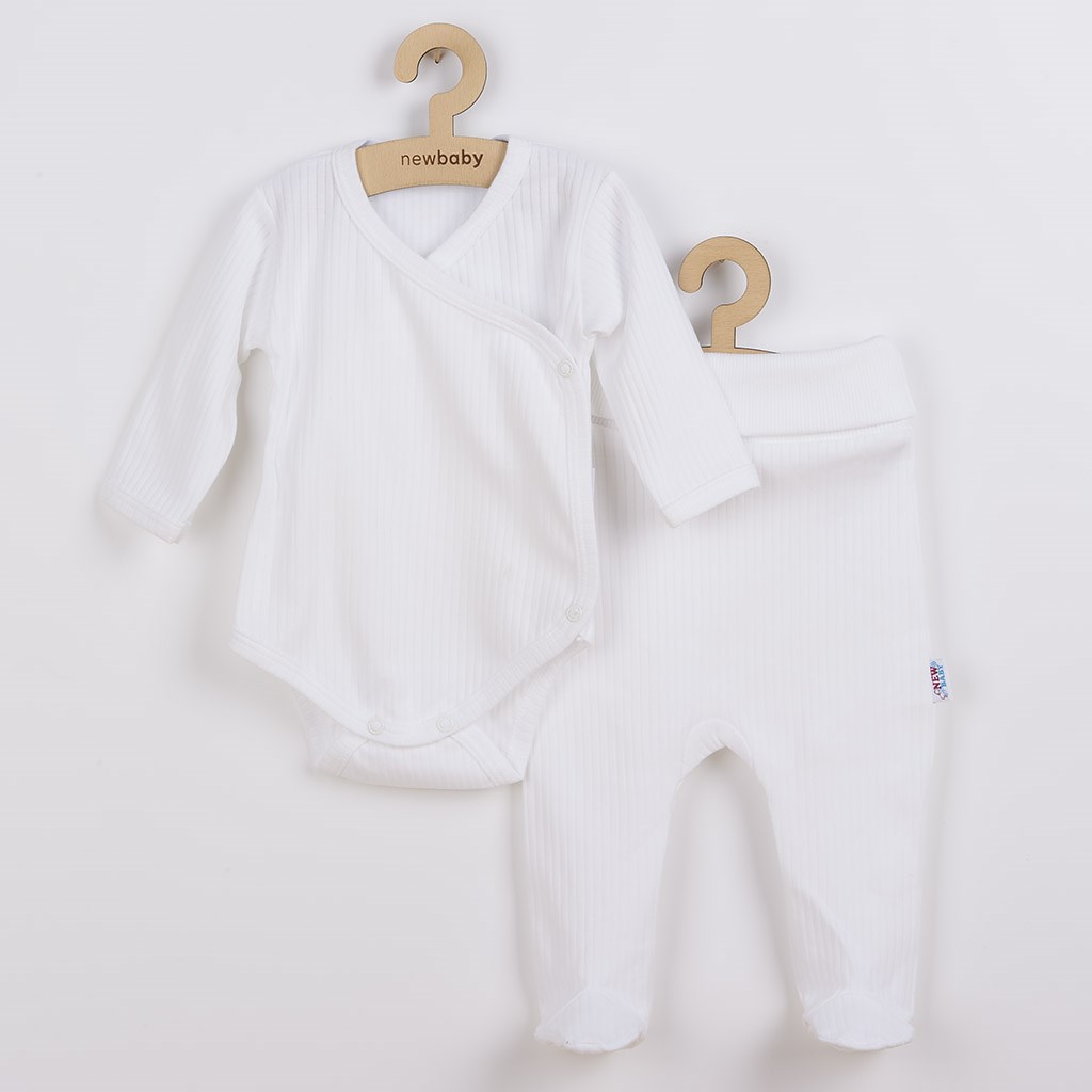 Levně 2-dílná kojenecká souprava New Baby Practical bílá kluk
