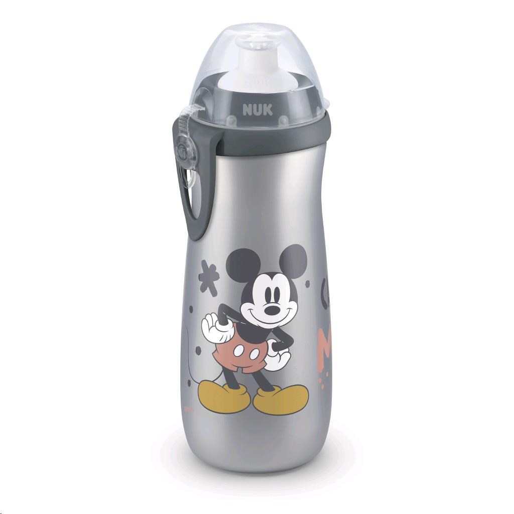 Levně Dětská láhev NUK Sports Cup Disney Cool Mickey 450 ml grey