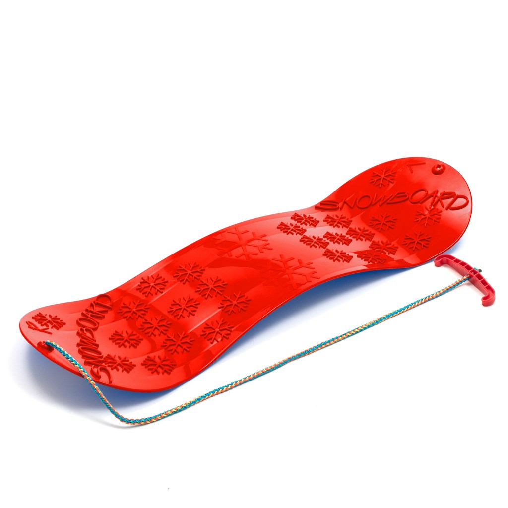 Levně Dětský kluzák na sníh Baby Mix SNOWBOARD 72 cm červený