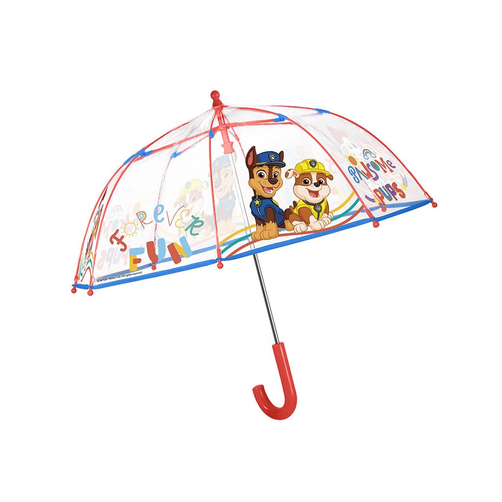 Levně Chlapecký deštník Perletti Paw Patrol transparent