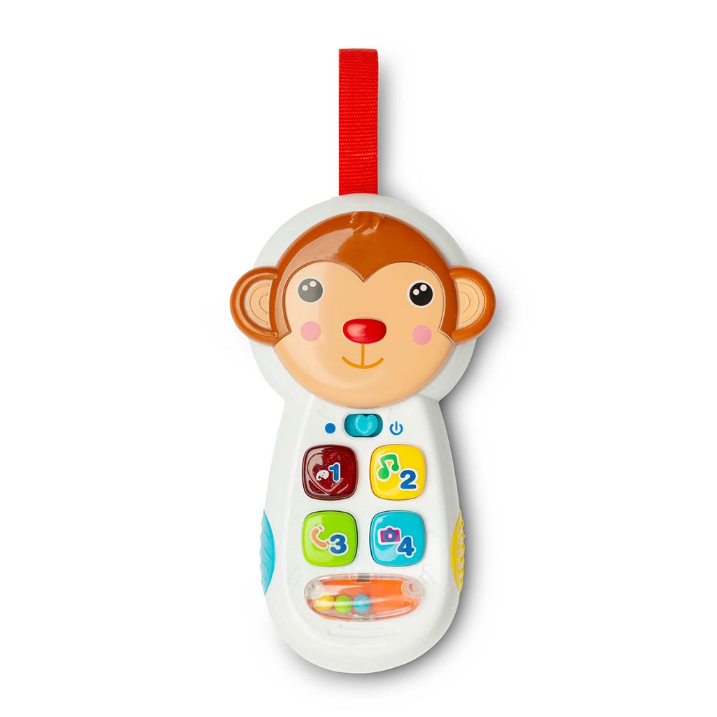 Levně Dětská edukační hračka Toyz telefon opička