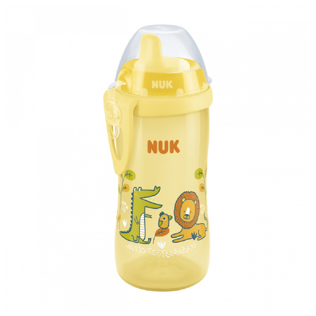 Levně Dětská láhev NUK Kiddy Cup 300 ml žlutá