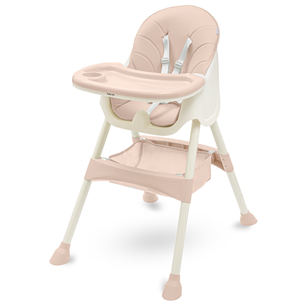 Levně Jídelní židlička Baby Mix Nora dusty pink