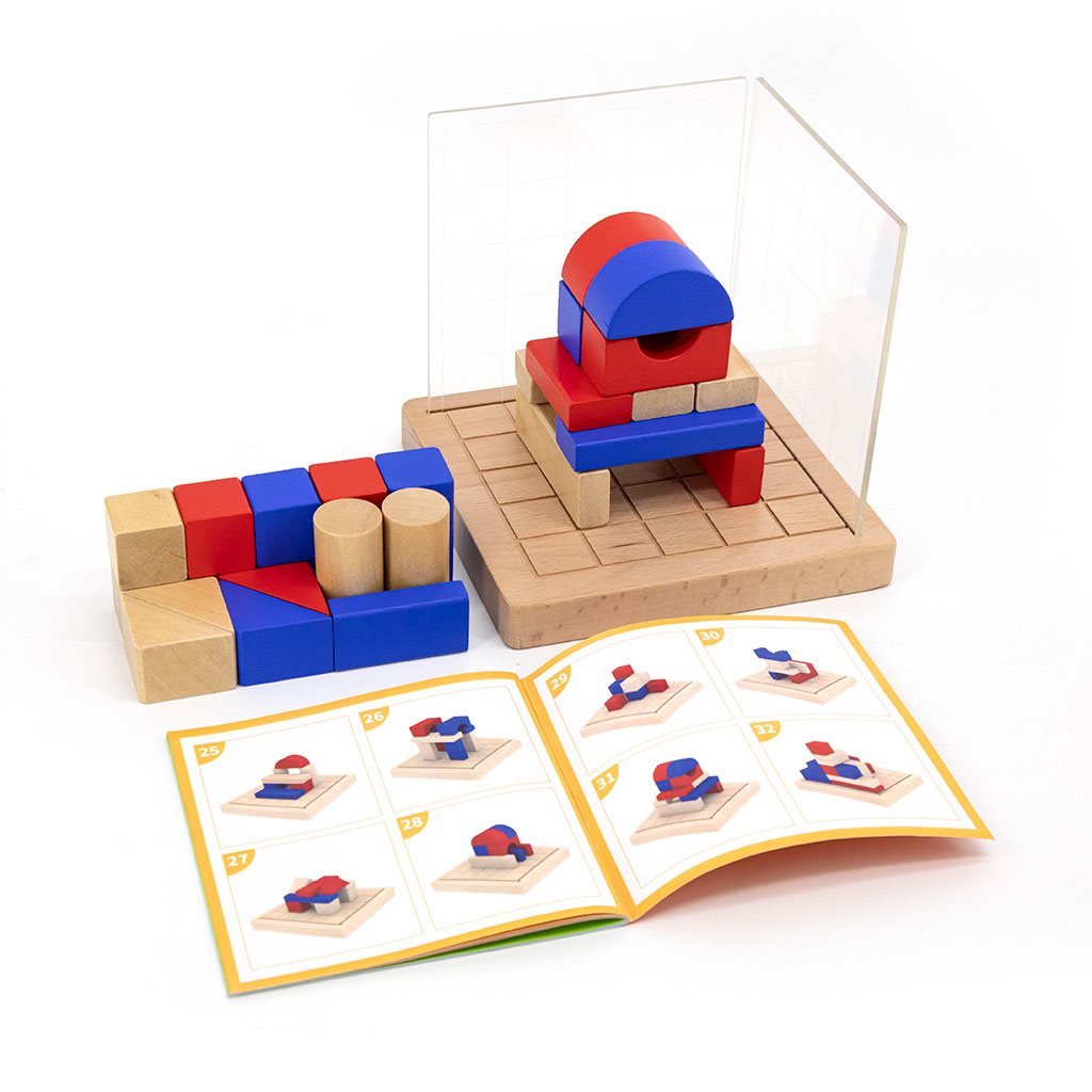 Levně Dřevěná hra Viga Stavební bloky 3D