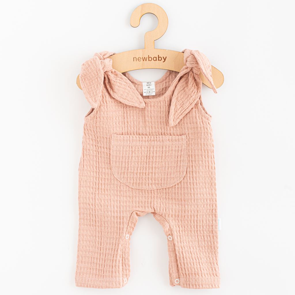 Levně Kojenecké mušelínové lacláčky New Baby Comfort clothes růžová
