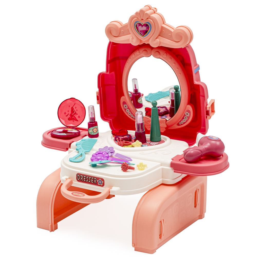 Levně Dívčí přenosný kosmetický salon 3 v 1 batoh BABY MIX