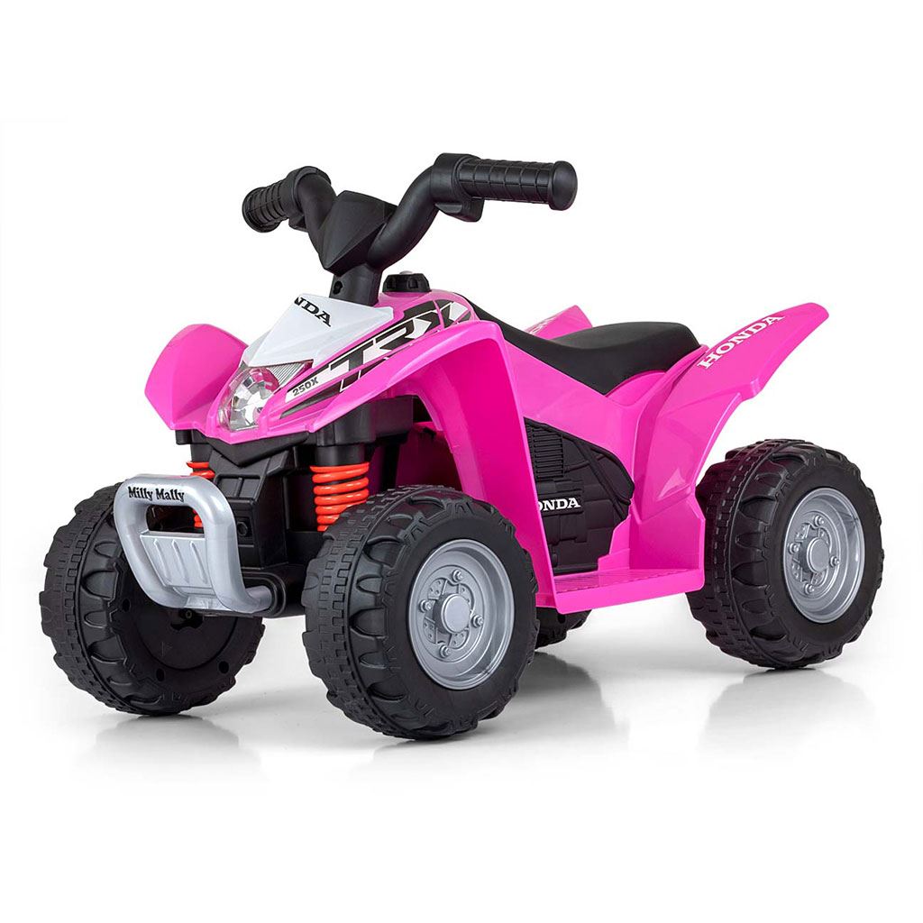 Levně Elektrická čtyřkolka Milly Mally Honda ATV růžová