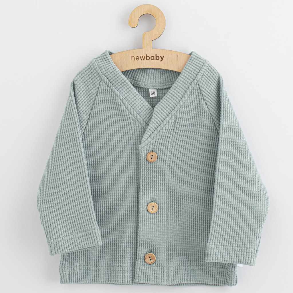 Levně Kojenecký kabátek na knoflíky New Baby Luxury clothing Oliver šedý