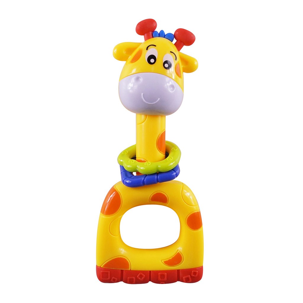 Levně Dětské chrastítko Baby Mix žlutá žirafa