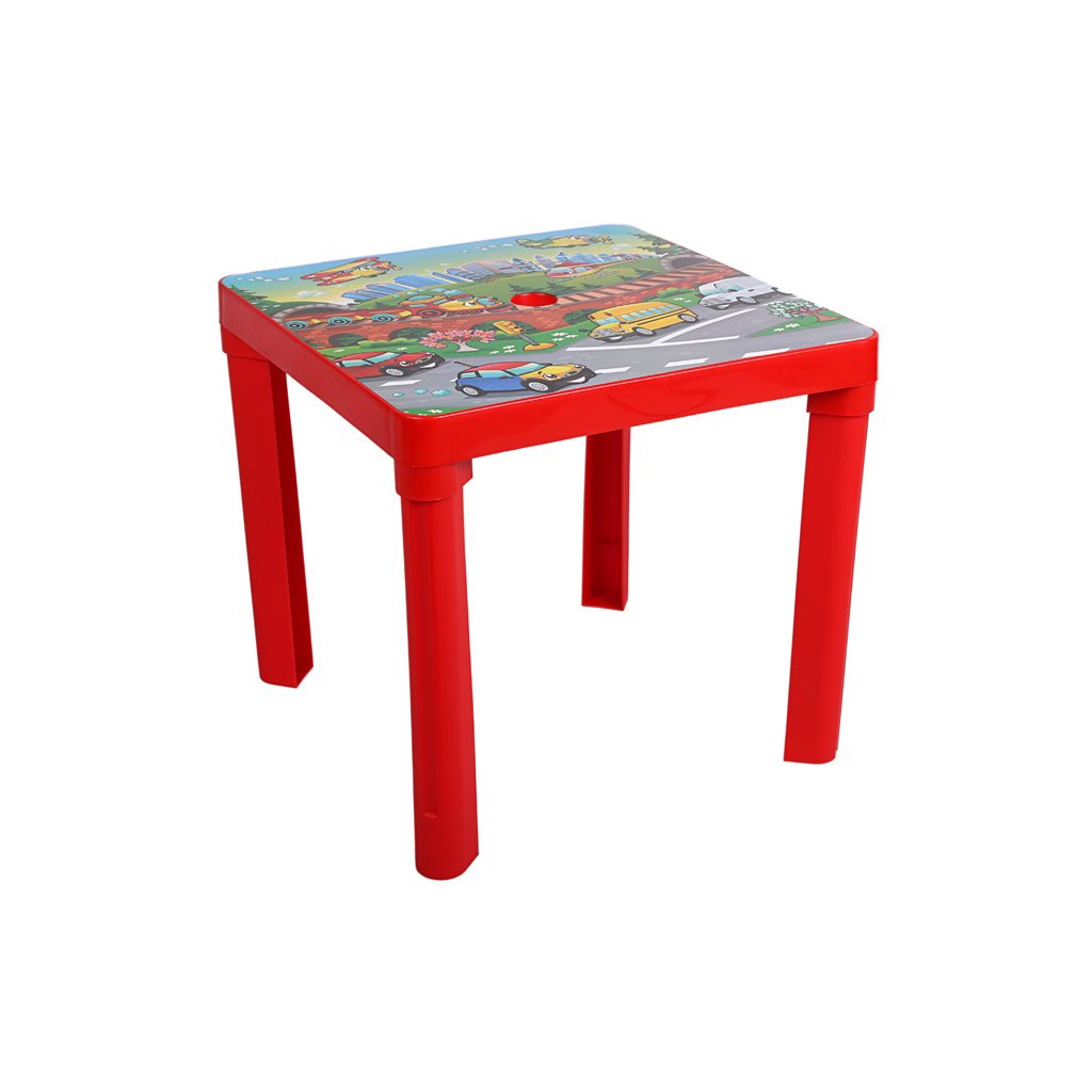 Levně Dětský zahradní nábytek - Plastový stůl červený