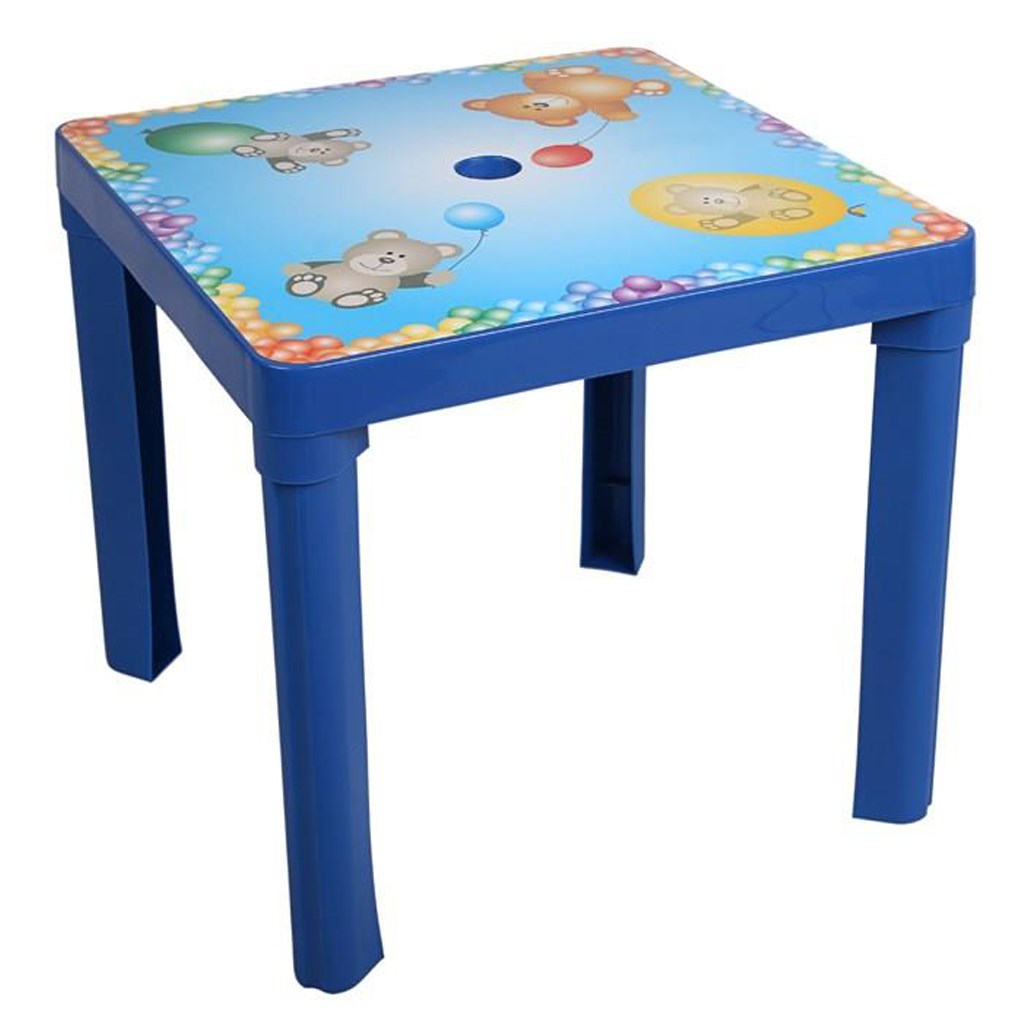 Levně Dětský zahradní nábytek - Plastový stůl modrý